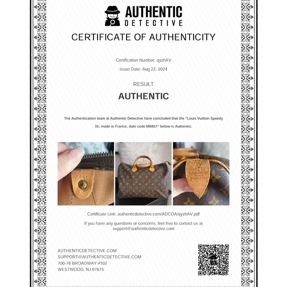 SOLD // Authentic Louis Vuitton Speedy 35 - Picture 3 of 10